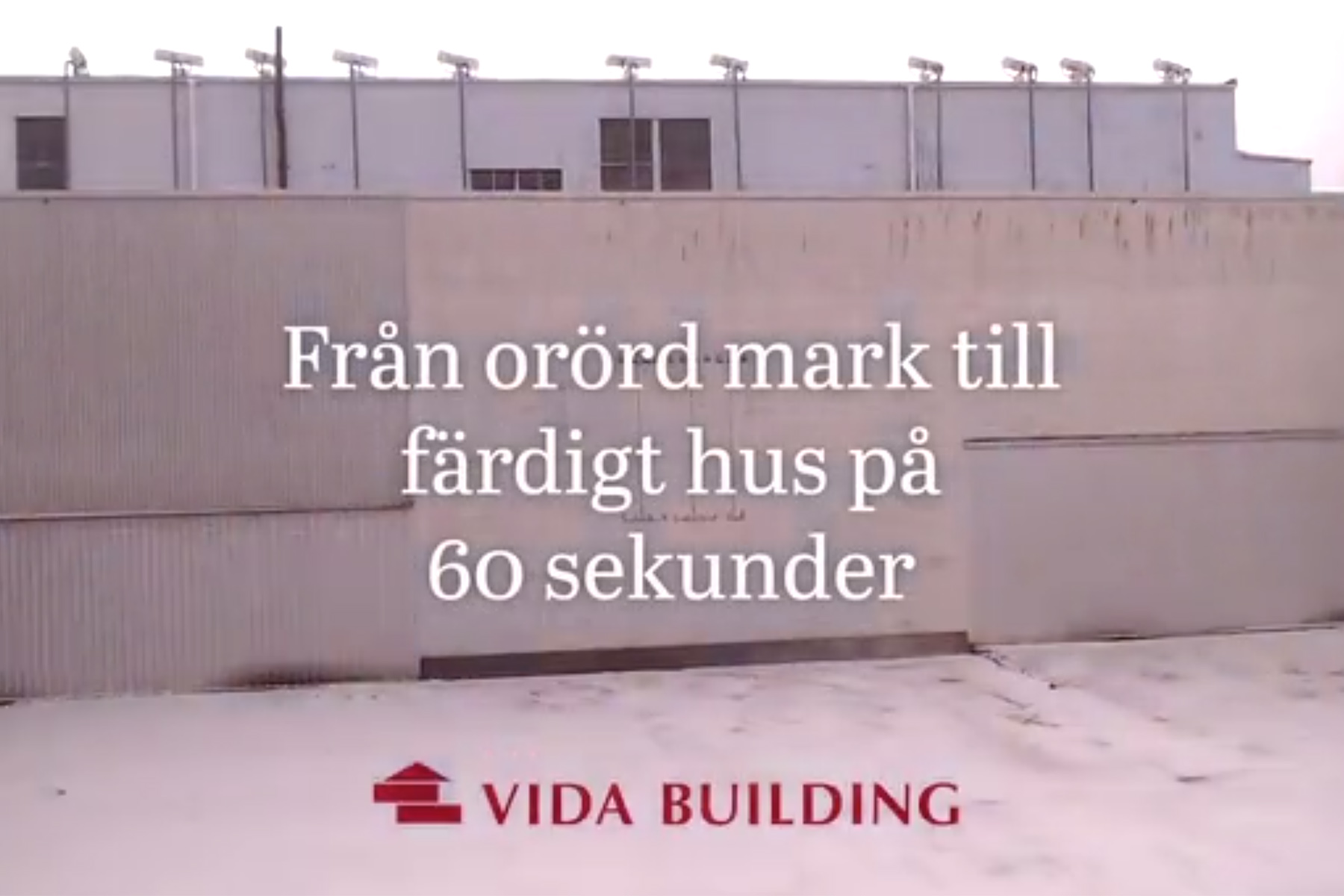 Från orörd mark till färdigt hus på 90 dagar