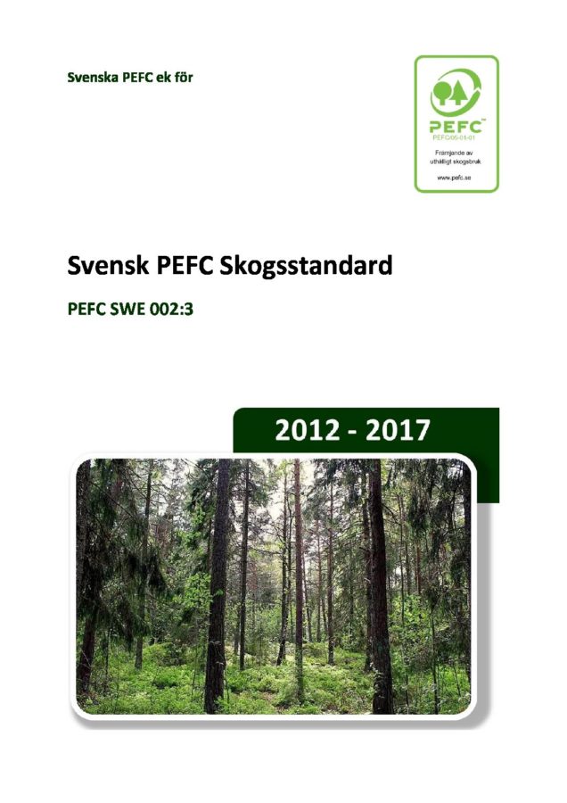 test1Svensk skogsbruksstandard enligt FSC
