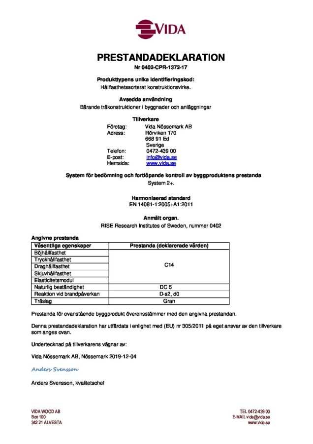 test1Prestandadeklaration Nössemark - 0402-CPR-1372-17